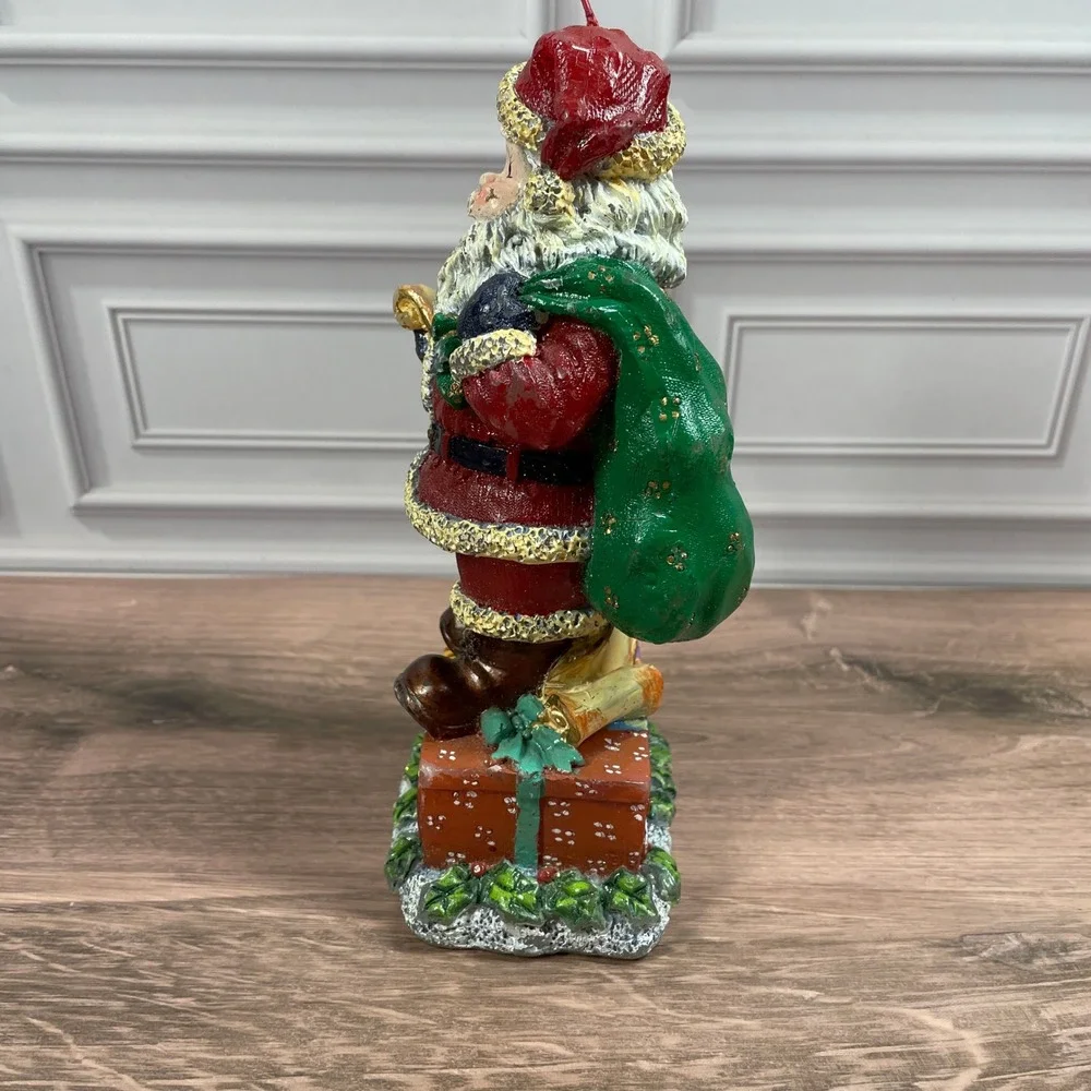 Vintage‎ Christopher Radko Santa Claus Year 2000 Figural Candle Red White 8 Inch